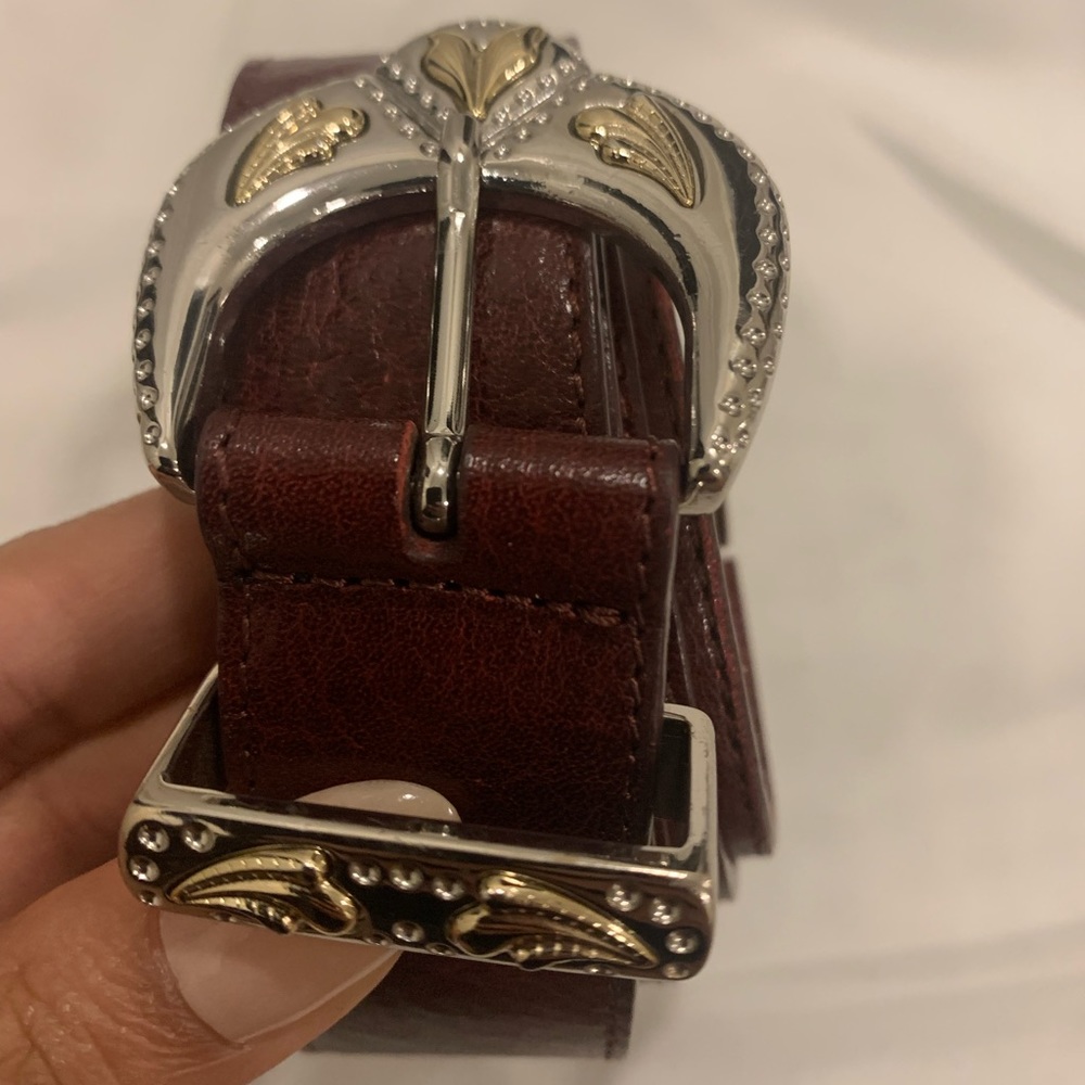 Maje Paris leather burgundy belt size 2 (US 28)